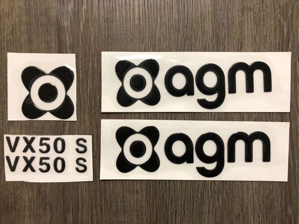 Afbeelding van Sticker set AGM VX50 zwart origineel